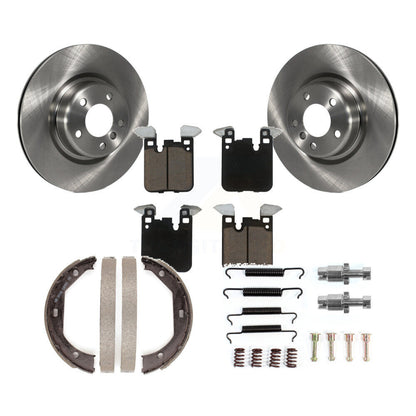 Disques arrière Rotors plaquettes en céramique chaussures de frein de stationnement et Kit de matériel pour BMW 428i