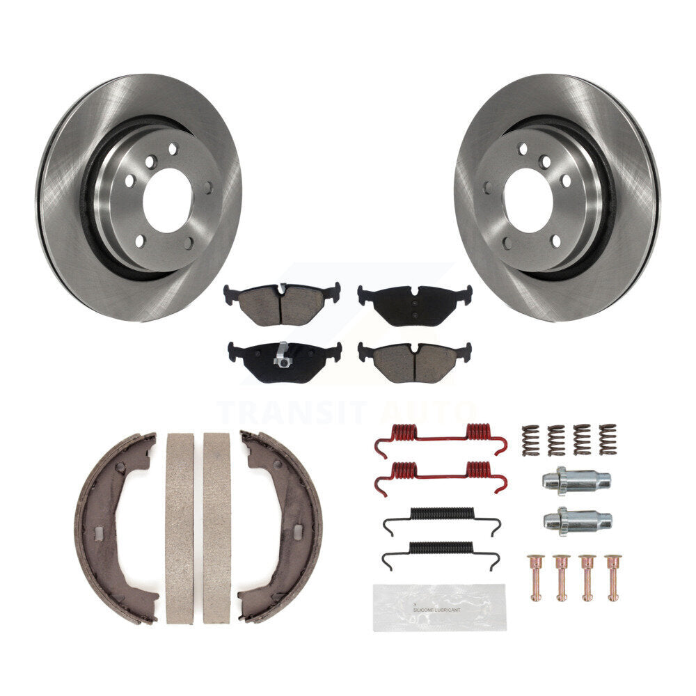 Kit de quincaillerie pour chaussures de stationnement, Rotors à disque arrière, tampons en céramique, pour BMW 325Ci 325i 328
