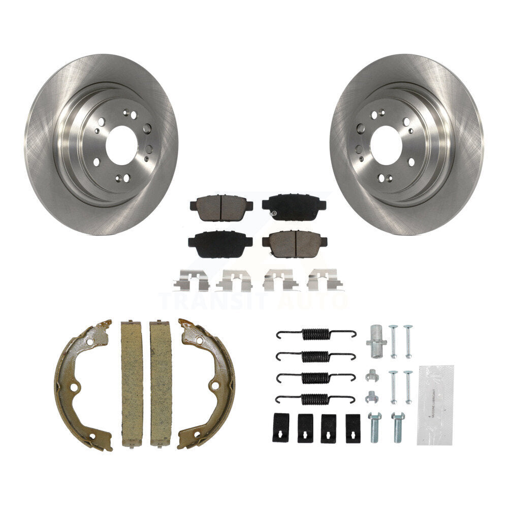 Kit de quincaillerie pour chaussures de stationnement, Rotors à disque arrière, tampons en céramique, pour Acura TL 2009 – 2014