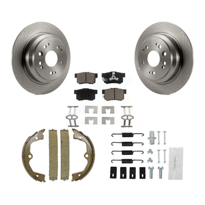 Kit de quincaillerie pour chaussures de frein de stationnement, Rotors à disque arrière, plaquettes en céramique, pour Honda Accord