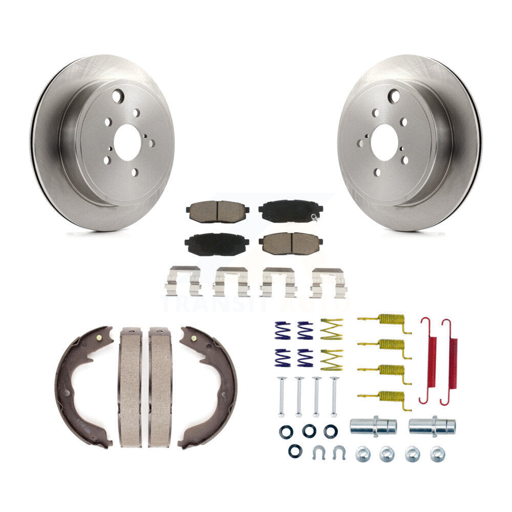 Kit de chaussures de stationnement et de quincaillerie, Rotors à disque arrière, tampons en céramique, pour Subaru Outback