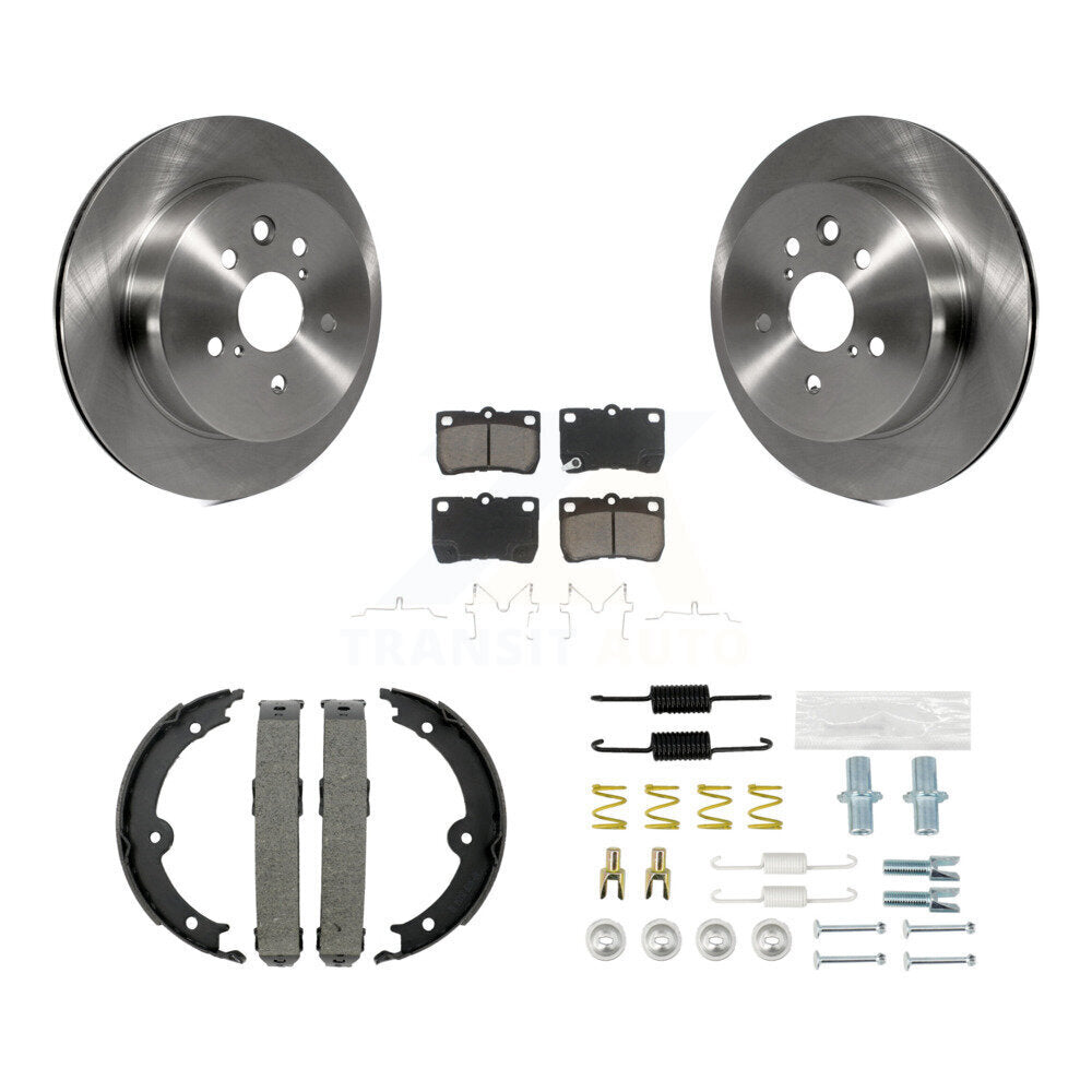 Kit de chaussures de stationnement et de matériel de stationnement, Rotors à disque arrière, coussinets en céramique pour Lexus IS250 IS35