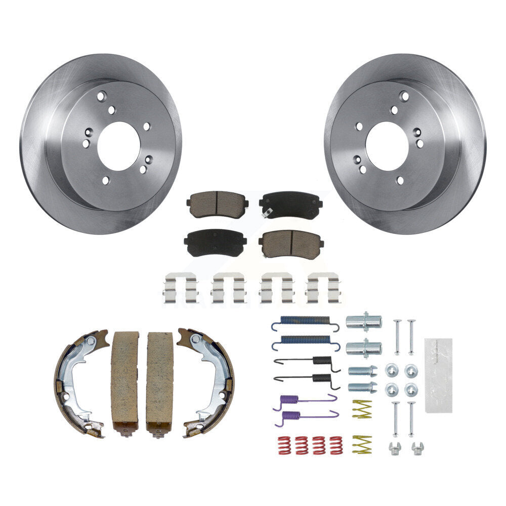 Kit de quincaillerie pour chaussures de stationnement, Rotors à disque arrière, tampons en céramique, pour Hyundai Tucson Kia