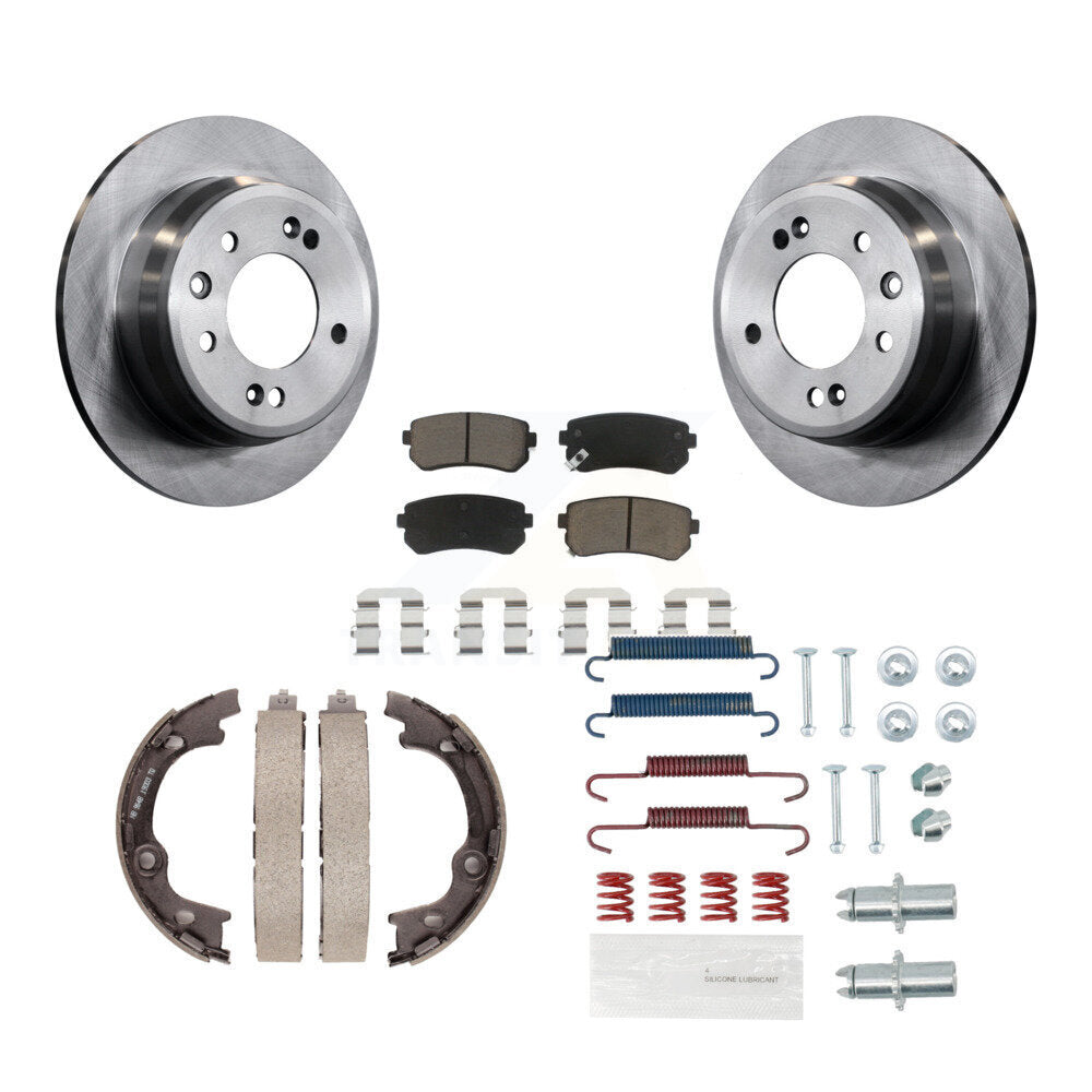 Kit de quincaillerie pour chaussures de stationnement, Rotors à disque arrière, tampons en céramique, pour Hyundai Tucson FWD