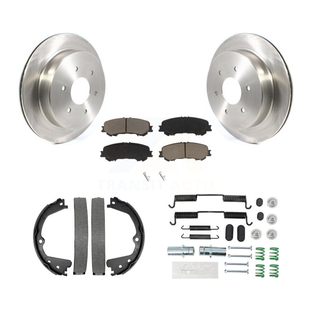 Kit de quincaillerie pour chaussures de stationnement, Rotors à disque arrière, tampons en céramique, pour Nissan TITAN 17-23
