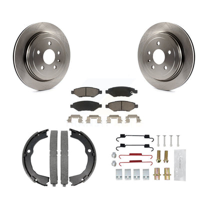 Rotors de disque arrière, coussinets en céramique, chaussures de stationnement et Kit de matériel pour Chevrolet Camaro