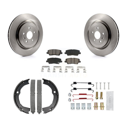 Kit de quincaillerie pour chaussures de frein de stationnement, Rotors à disque arrière, plaquettes en céramique, pour Cadillac CTS