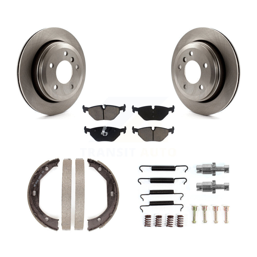 Kit de quincaillerie pour chaussures de stationnement, Rotors à disque arrière, tampons en céramique, pour BMW 325x 2001 – 2005