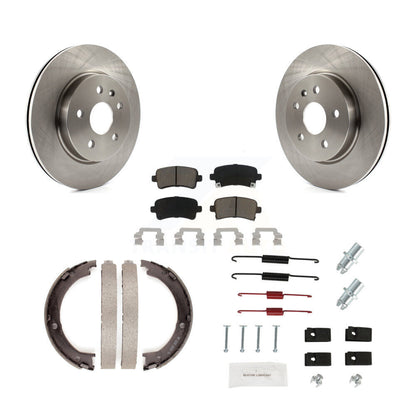 Kit de quincaillerie pour chaussures de frein de stationnement, Rotors à disque arrière, plaquettes en céramique, pour Cadillac XTS