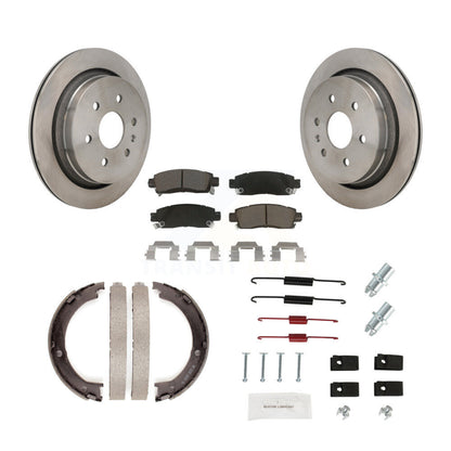 Kit de quincaillerie pour chaussures de frein de stationnement, Rotors à disque arrière, plaquettes en céramique, pour Cadillac XTS