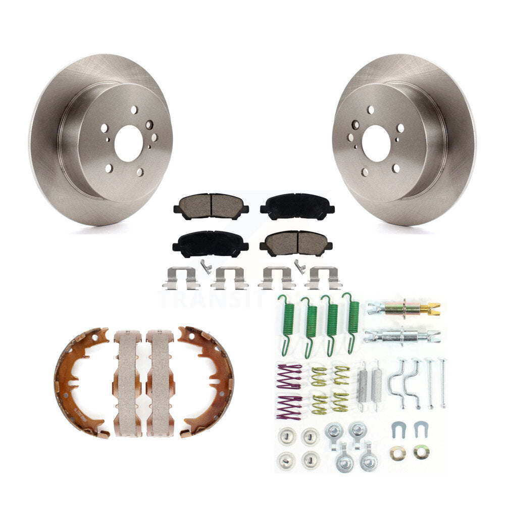 Kit de chaussures de stationnement et de matériel de stationnement, Rotors à disque arrière, plaquettes en céramique, pour Toyota Highlande