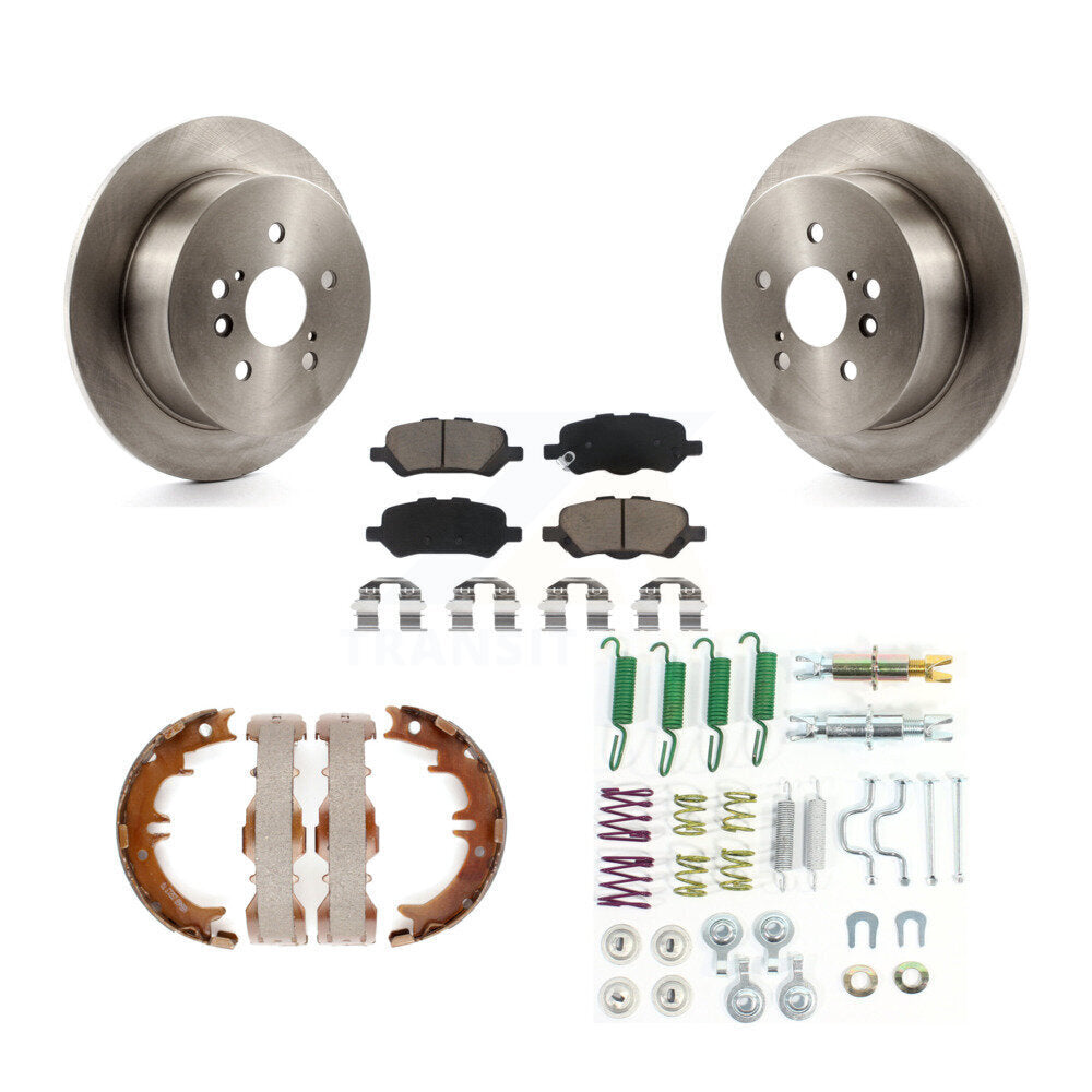 Kit de quincaillerie pour chaussures de stationnement, Rotors à disque arrière, tampons en céramique, pour Toyota Venza 09-16