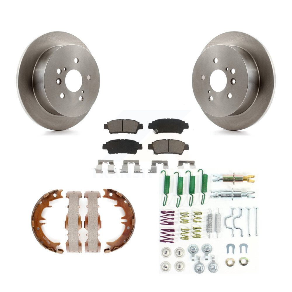 Kit de quincaillerie pour chaussures de stationnement, Rotors à disque arrière, tampons en céramique, pour Toyota Sienn 04-10