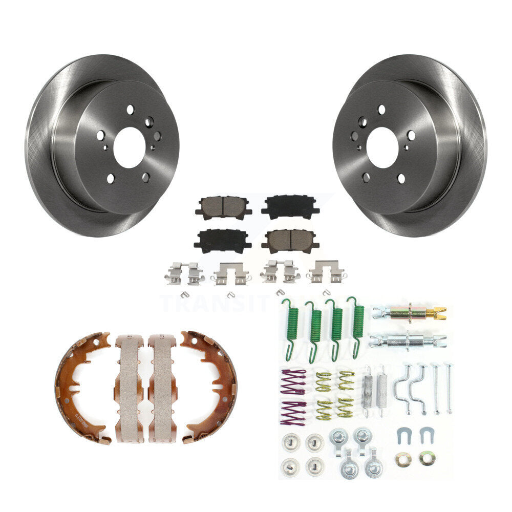 Kit de quincaillerie pour chaussures de stationnement, Rotors à disque arrière, tampons en céramique, pour Lexus RX350 Toyota