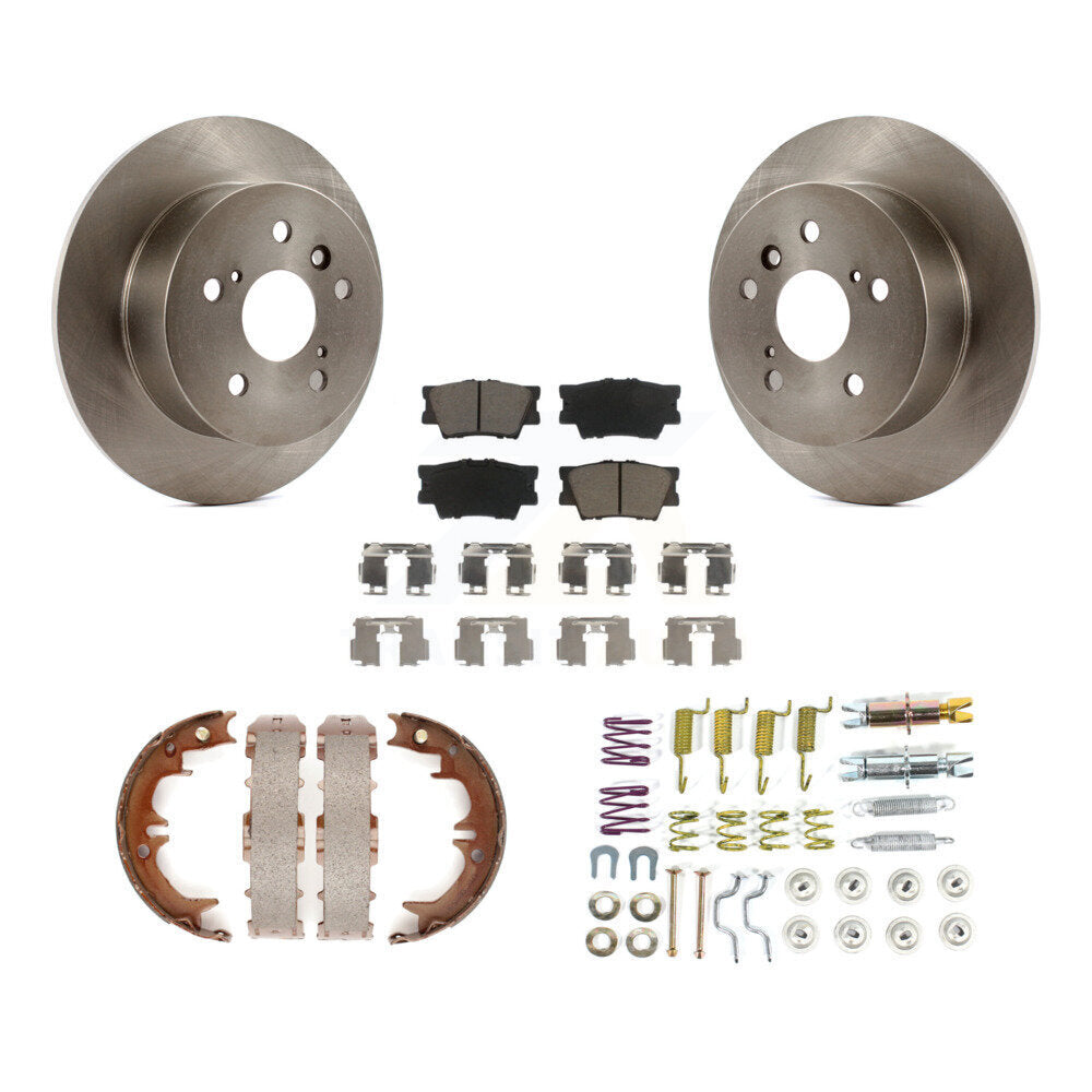 Kit de quincaillerie pour chaussures de stationnement, Rotors à disque arrière, tampons en céramique, pour Toyota Camry Lexus