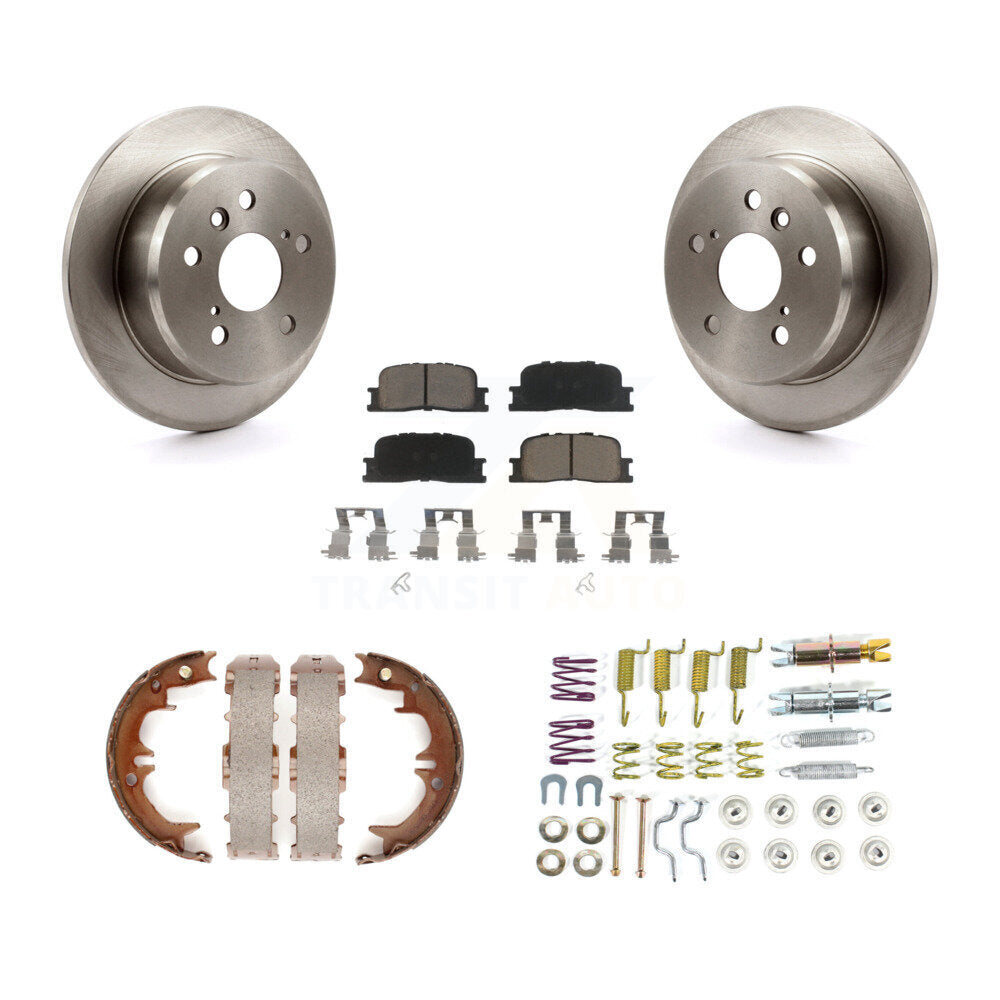 Kit de quincaillerie pour chaussures de stationnement, Rotors à disque arrière, tampons en céramique, pour Toyota Camry Lexus