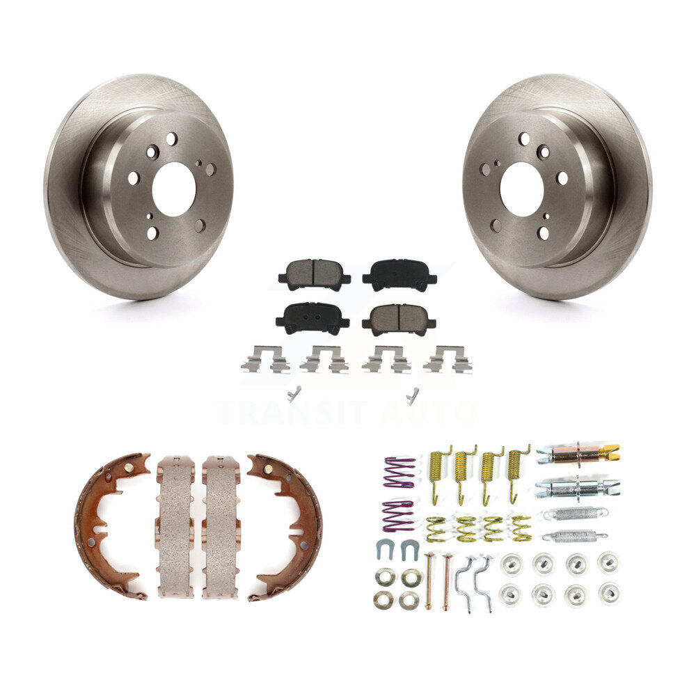 Kit de matériel de chaussures de stationnement, Rotors à disque arrière, tampons en céramique, pour Toyota Camry solaire