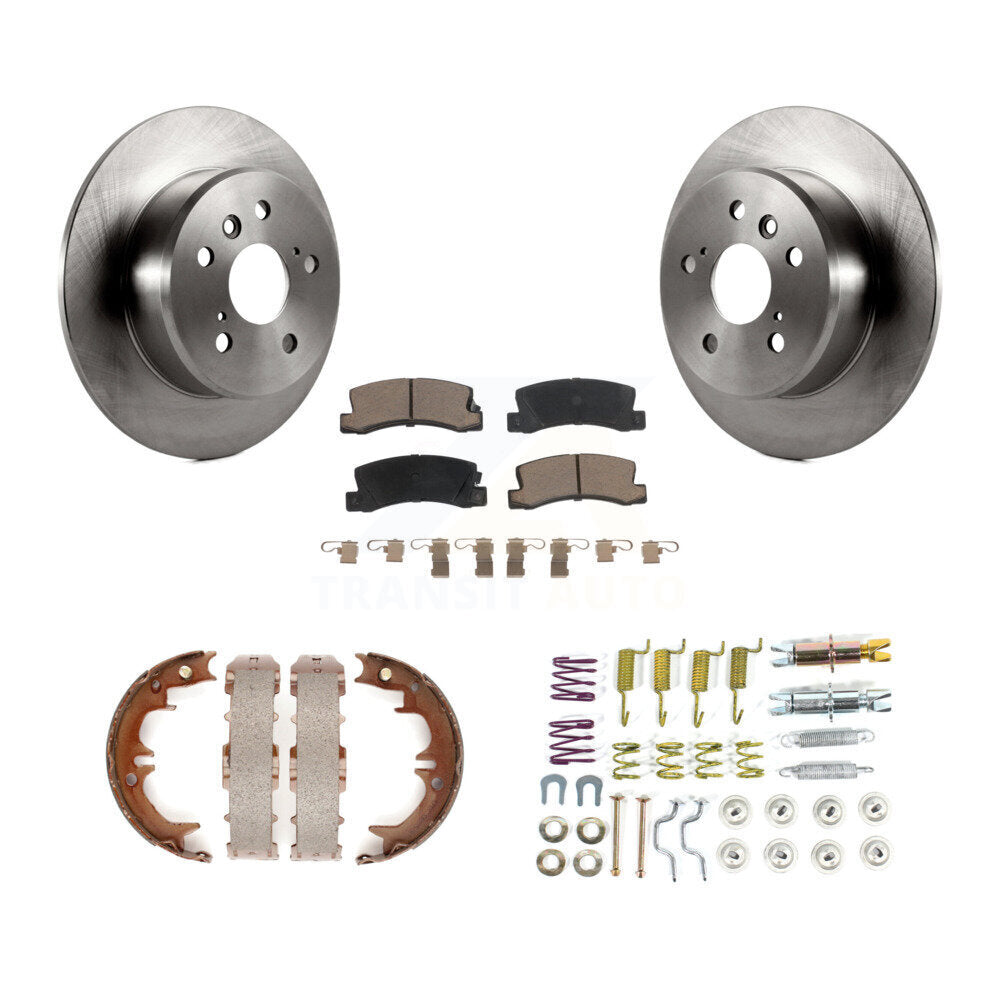 Kit de quincaillerie pour chaussures de stationnement, Rotors à disque arrière, tampons en céramique, pour Lexus Toyota Camry