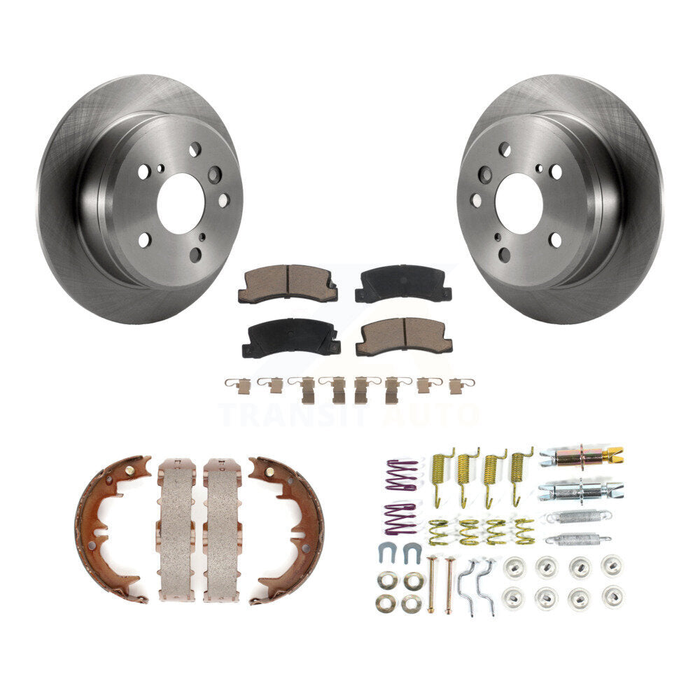 Kit de matériel de chaussures de stationnement, Rotors à disque arrière, tampons en céramique, pour Toyota Camry solaire
