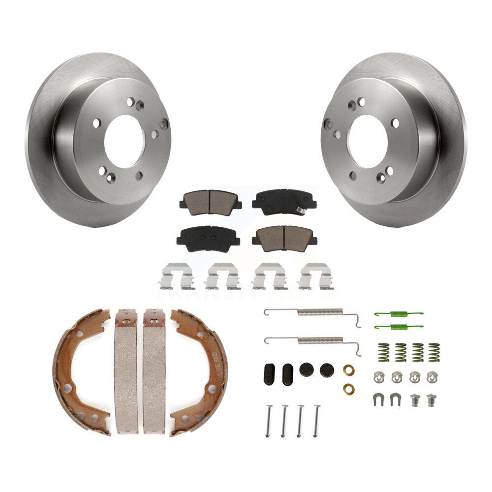 Kit de quincaillerie pour chaussures de stationnement, Rotors à disque arrière, tampons en céramique, pour Hyundai Sonata 2.4