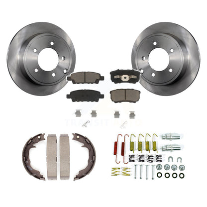 Kit de quincaillerie pour chaussures de stationnement, Rotors à disque arrière, tampons en céramique, pour Jeep Patriot Dodge