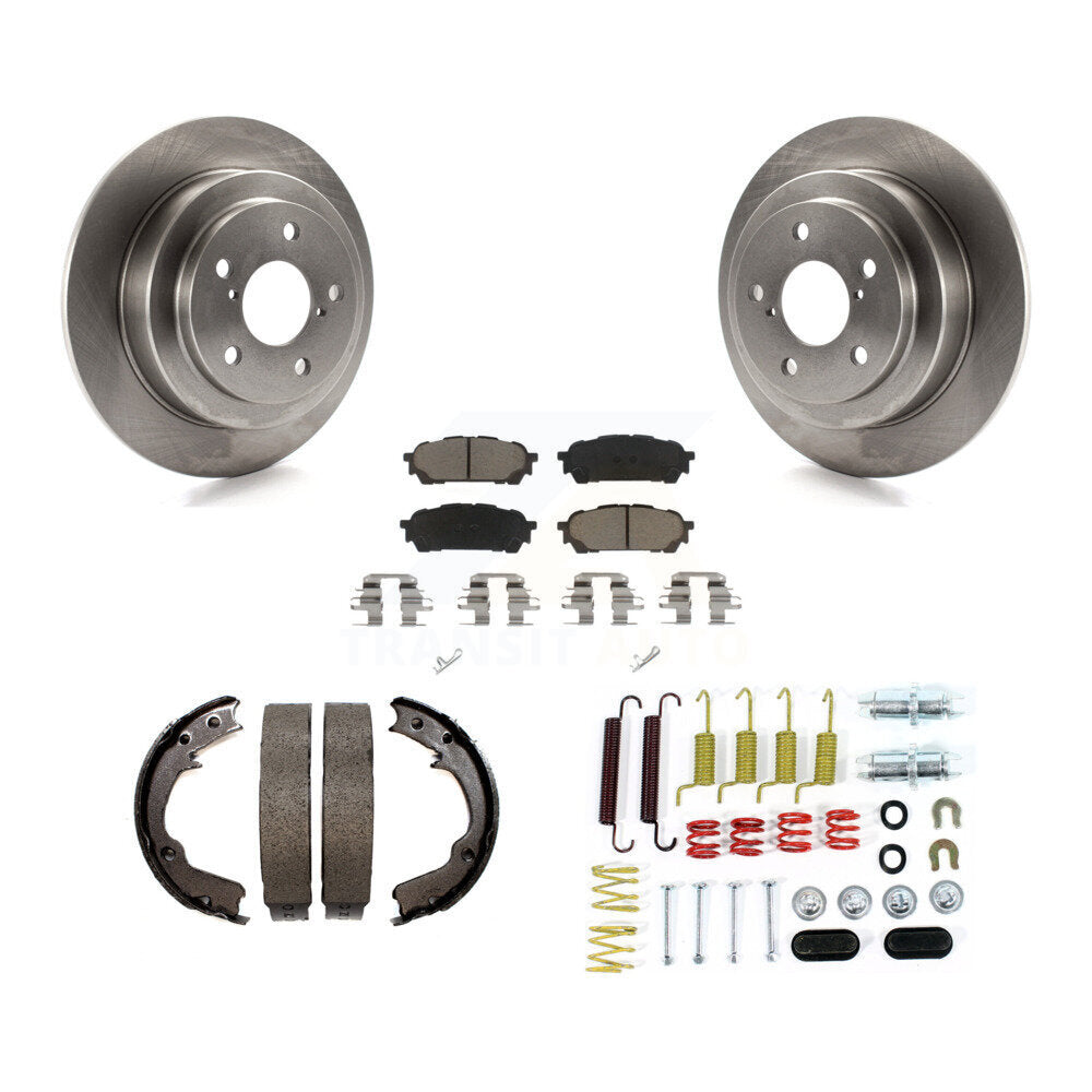 Kit de quincaillerie pour chaussures de stationnement, Rotors à disque arrière, tampons en céramique, pour Subaru Impreza Saa