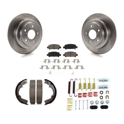 Kit de chaussures de stationnement et de quincaillerie, Rotors à disque arrière, tampons en céramique, pour Subaru Foreste