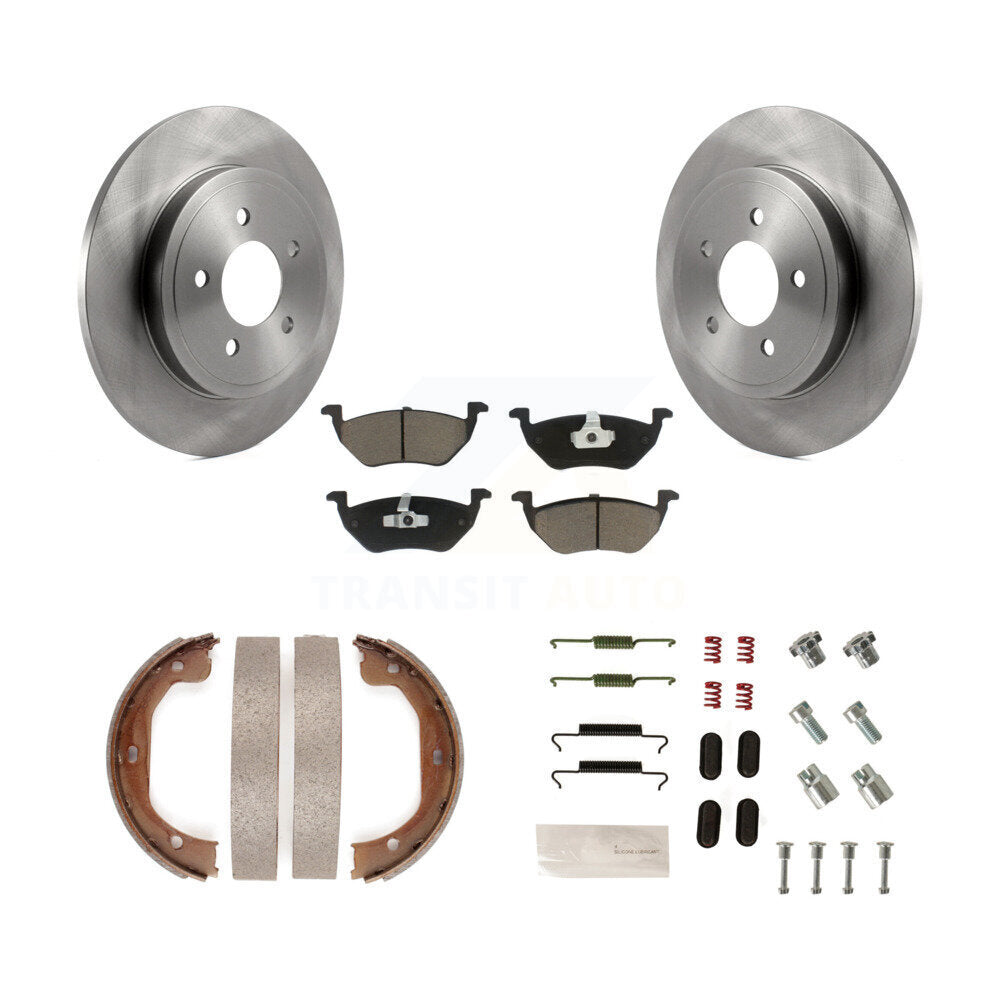 Kit de chaussures de stationnement et de matériel de stationnement, Rotors à disque arrière, plaquettes en céramique, pour Ford Escape Mazd