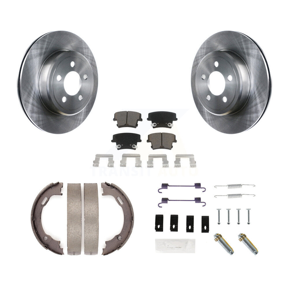 Kit de quincaillerie pour chaussures de stationnement, Rotors à disque arrière, tampons en céramique, pour Dodge Chrysler 300