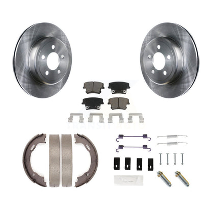 Kit de quincaillerie pour chaussures de stationnement, Rotors à disque arrière, tampons en céramique, pour Dodge Chrysler 300