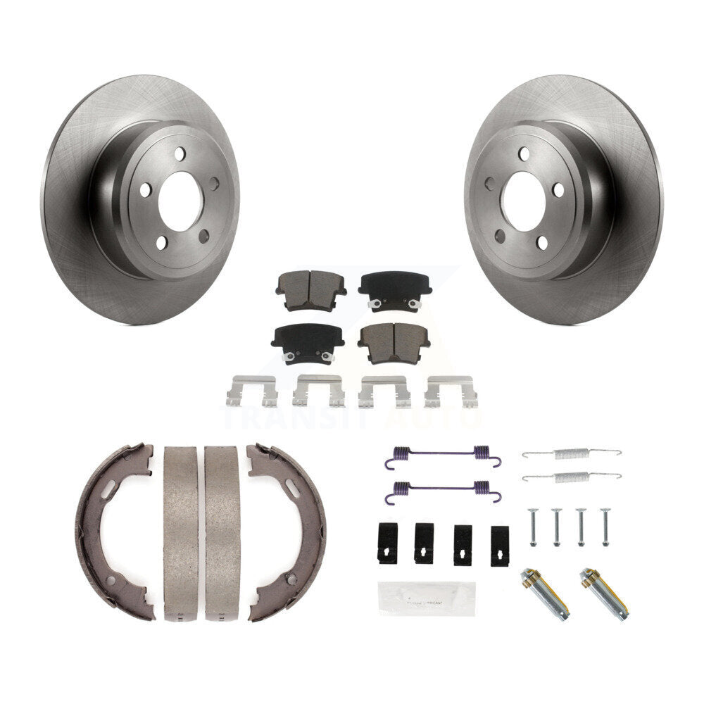 Kit de quincaillerie pour chaussures de stationnement, Rotors à disque arrière, tampons en céramique, pour Dodge Chrysler 300
