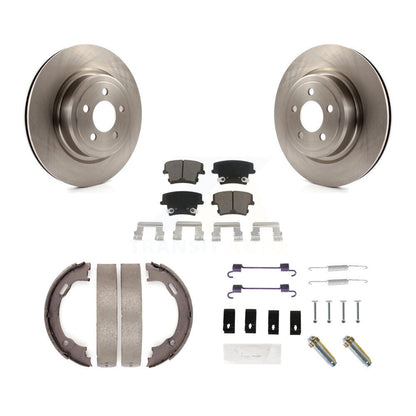 Kit de quincaillerie pour chaussures de frein de stationnement, Rotors à disque arrière, plaquettes en céramique, pour Dodge Charge