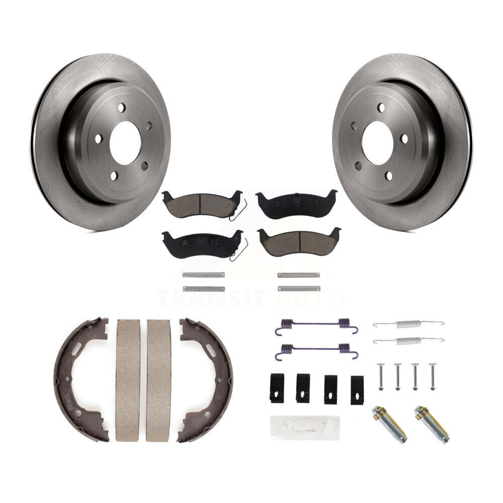 Kit de quincaillerie pour chaussures de stationnement, Rotors à disque arrière, tampons en céramique, pour Ford Crown Victori