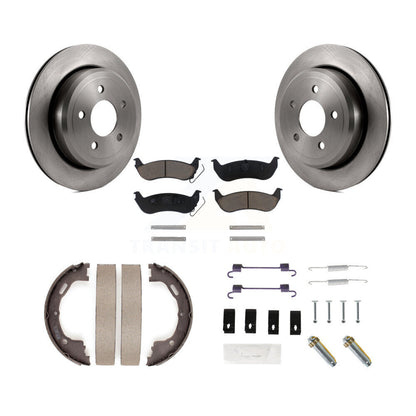 Kit de quincaillerie pour chaussures de stationnement, Rotors à disque arrière, tampons en céramique, pour Ford Crown Victori