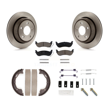Kit de chaussures de stationnement et de quincaillerie pour disques arrière, Rotors en céramique, pour gamme Ford 10-11