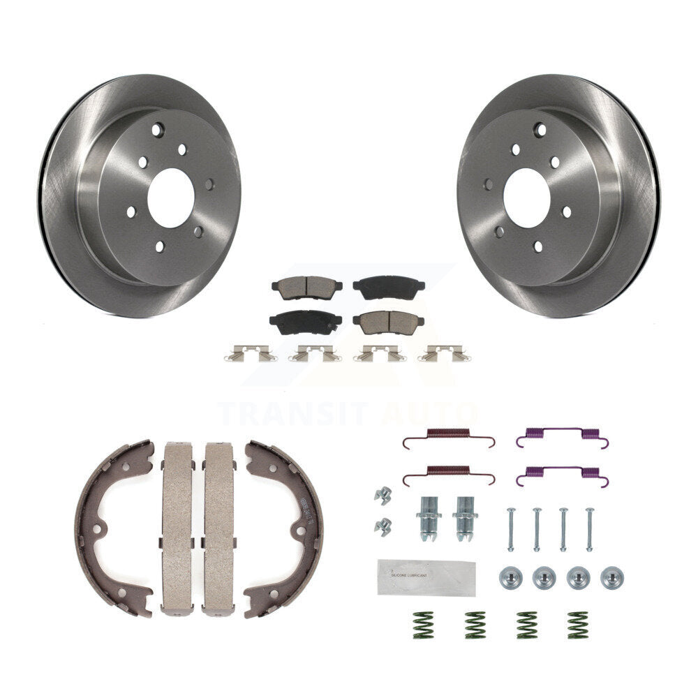 Kit de chaussures de stationnement et de quincaillerie, Rotors à disque arrière, tampons en céramique, pour Nissan Frontie