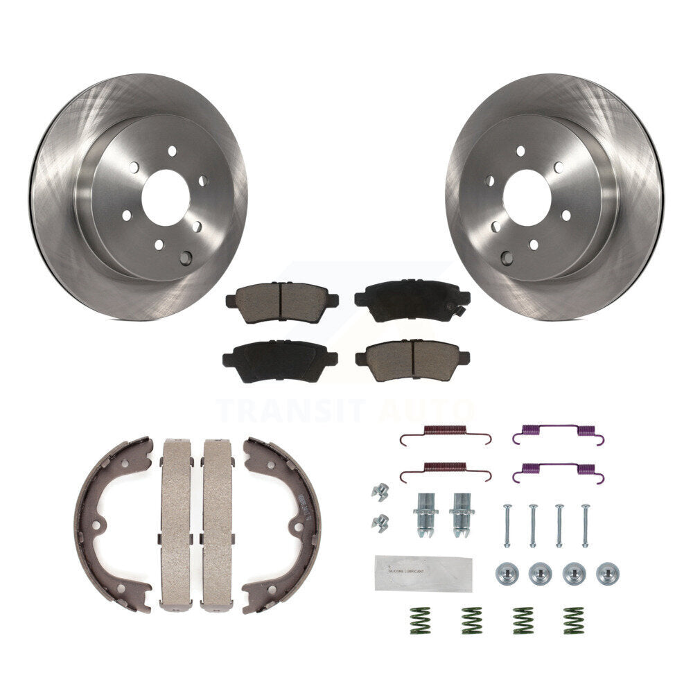 Kit de chaussures de stationnement et de matériel de stationnement, Rotors à disque arrière, plaquettes en céramique, pour Nissan Pathfinde