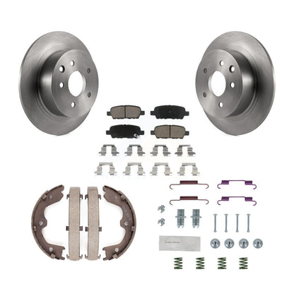 Kit de quincaillerie pour chaussures de frein de stationnement, Rotors à disque arrière, plaquettes en céramique, pour Nissan Altim