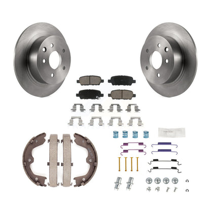 Kit de quincaillerie pour chaussures de frein de stationnement, Rotors à disque arrière, plaquettes en céramique, pour Nissan Altim
