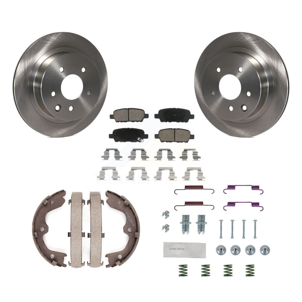 Kit de quincaillerie pour chaussures de stationnement, Rotors à disque arrière, tampons en céramique, pour INFINITI G35 Nissa