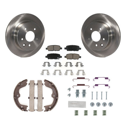 Kit de quincaillerie pour chaussures de stationnement, Rotors à disque arrière, tampons en céramique, pour INFINITI G35 Nissa