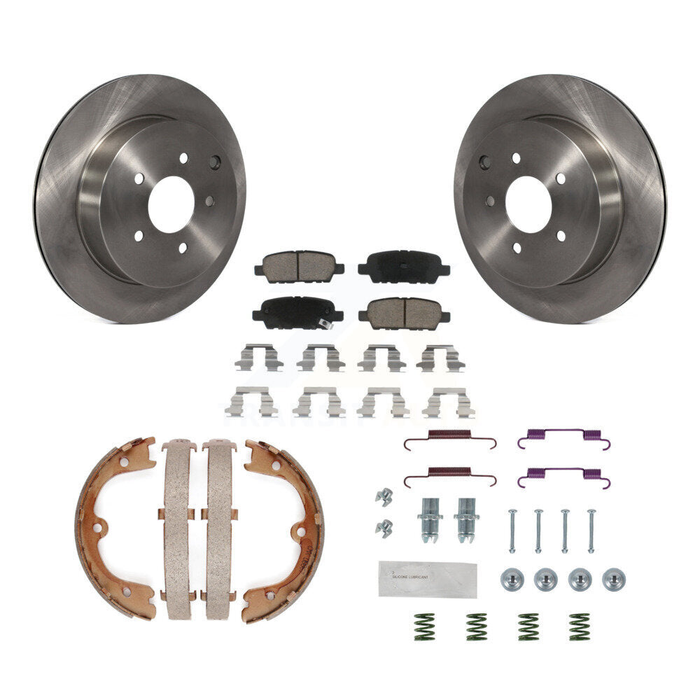 Kit de quincaillerie pour chaussures de stationnement, Rotors à disque arrière, tampons en céramique, pour INFINITI FX35 Ques