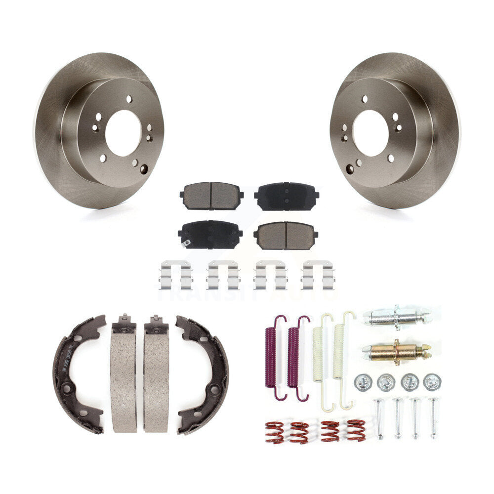 Kit de quincaillerie pour chaussures de stationnement, Rotors à disque arrière, tampons en céramique, pour Kia Rond 2007 – 2010