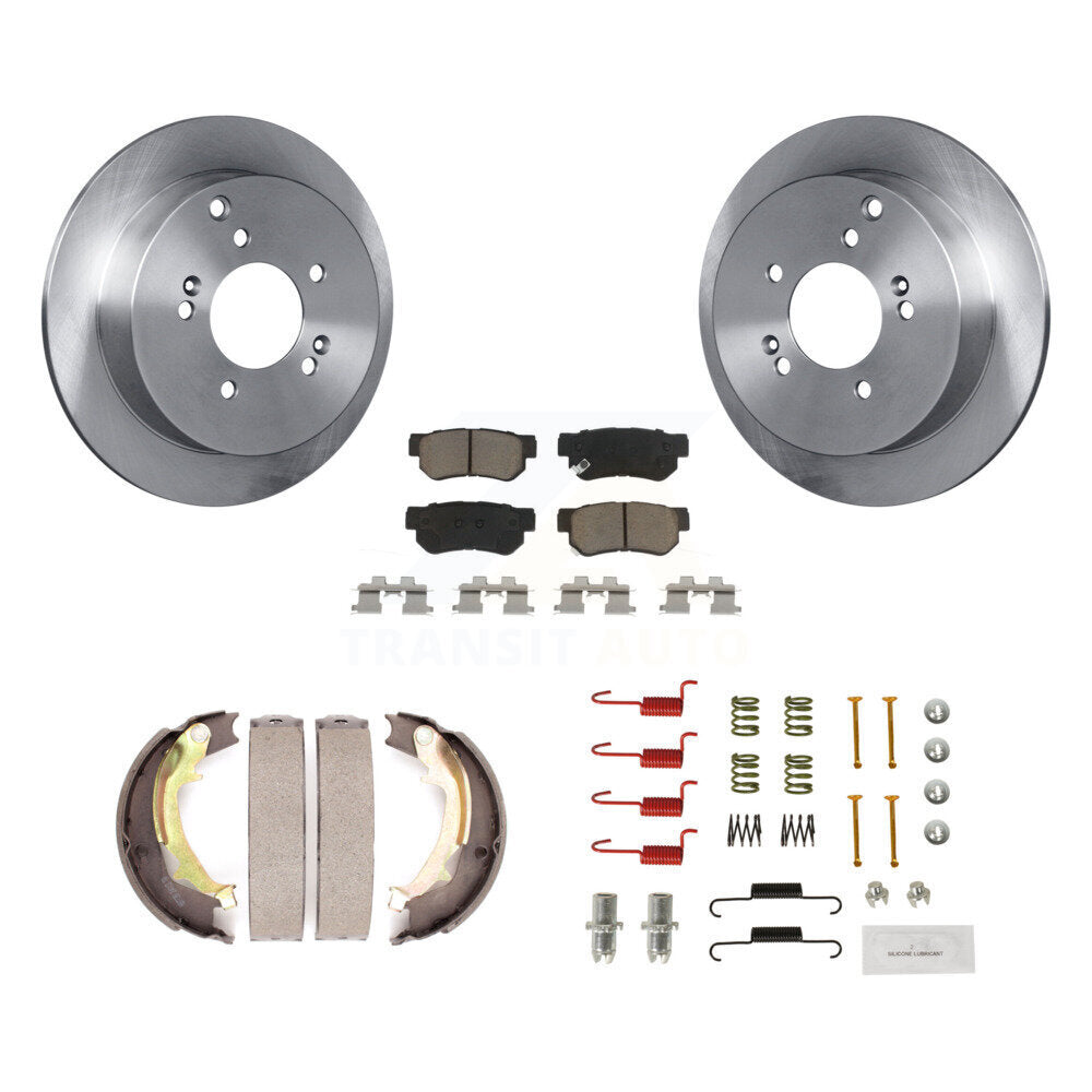 Kit de quincaillerie pour chaussures de stationnement, Rotors à disque arrière, tampons en céramique, pour Hyundai Tucson Kia