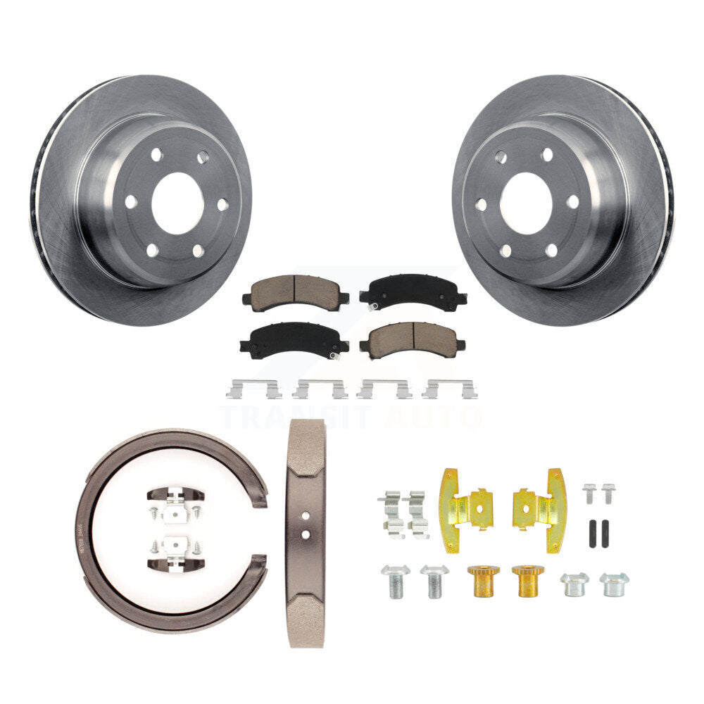 Kit de quincaillerie pour chaussures de stationnement, Rotors à disque arrière, tampons en céramique, pour Chevrolet GMC 1500