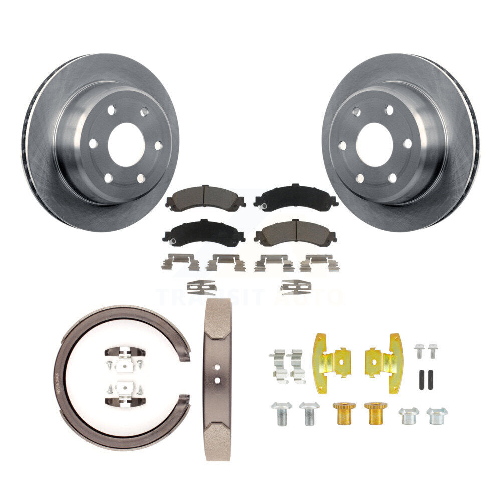 Kit de quincaillerie pour chaussures de stationnement, Rotors à disque arrière, tampons en céramique, pour Chevrolet GMC 1500