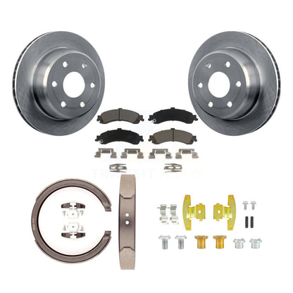 Kit de quincaillerie pour chaussures de stationnement, Rotors à disque arrière, tampons en céramique, pour Chevrolet GMC 1500