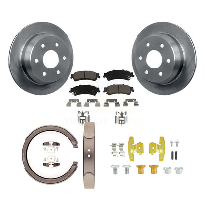 Kit de quincaillerie pour chaussures de stationnement, Rotors à disque arrière, tampons en céramique, pour GMC Chevrolet 1500