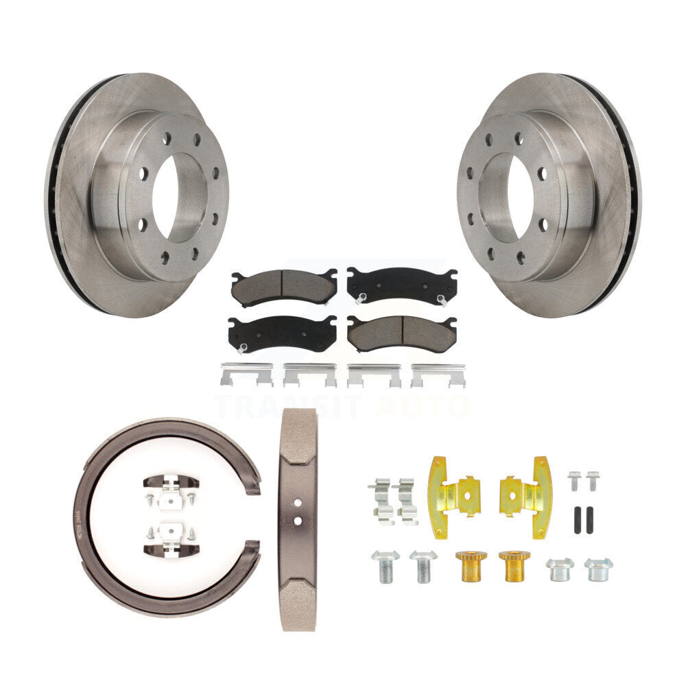 Kit de quincaillerie pour chaussures de stationnement, Rotors à disque arrière, tampons en céramique, pour Chevrolet Silverad