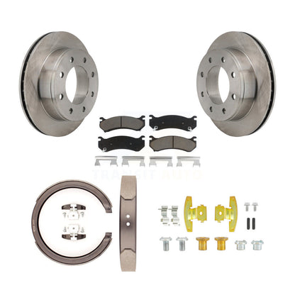 Kit de quincaillerie pour chaussures de stationnement, Rotors à disque arrière, tampons en céramique, pour Chevrolet Silverad